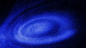 Galaxy, Digital Universe, Blue, Artist, Artwork, Digital Art, 4K wallpaper