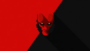 Hellboy, Superheroes, Artwork, Art, Digital Art, Minimalism, 4K wallpaper