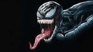Venom, Superheroes, Artwork, Art, Digital Art, Black, Pixiv, 4K wallpaper
