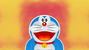 Doraemon, Cartoons, Minimalism, Artwork, Art, Digital Art, 4K wallpaper