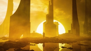 Alone, Yellow, Artist, Artwork, Digital Art, 4K wallpaper