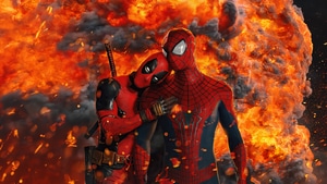 Deadpool, Spiderman, Superheroes, Artwork, Art, Digital Art, 4K wallpaper
