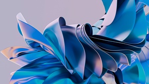 Blue abstract, 3D background, 4K wallpaper