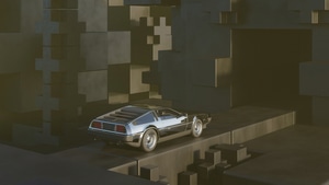 Delorean, Cars, Artist, Artwork, Digital Art, 4K wallpaper