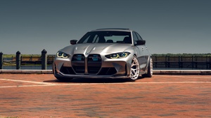 BMW M3, Grey, 4K wallpaper