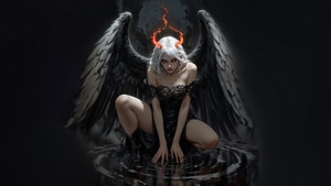 Anime Girl, Anime, Artwork, Art, Digital Art, Ai, Demon, Artist, 4K wallpaper