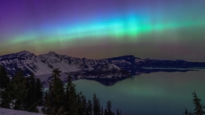Aurora, Lake, Northern Lights, Mountains, Nature, 4K wallpaper