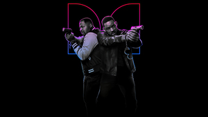 Bad Boys: Ride or Die, AMOLED, Will Smith, Martin Lawrence, Black background, 4K wallpaper