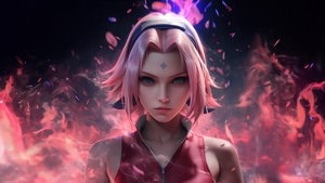 Sakura Haruno, Naruto, Anime, Anime Girl, Ai, Artwork, Digital Art, Artist, 4K wallpaper