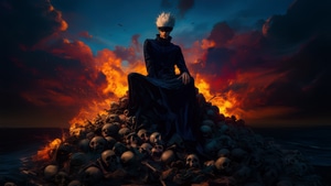 Jujutsu Kaisen, Anime, Artist, Artwork, Digital Art, Ai, 4K wallpaper