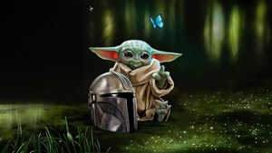 The Mandalorian, Grogu, Baby Yoda, Tv Shows, Artwork, Art, Artstation, 4K wallpaper