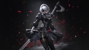 Nier Automata, Games, Digital Art, Ai, Video Games, 4K wallpaper