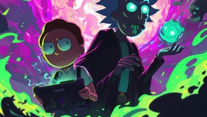 Rick, Rick And Morty, Cartoons, Tv Shows, Animated Tv Series, Artwork, Deviantart, Ai, 4K wallpaper