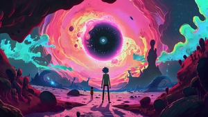 Rick, Rick And Morty, Cartoons, Tv Shows, Animated Tv Series, Artist, Artwork, Deviantart, Ai, 4K wallpaper