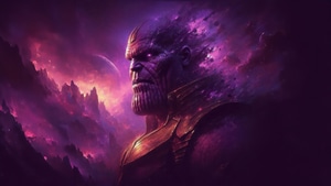 Thanos, Supervillain, Superheroes, Artwork, Digital Art, Ai, , 4K wallpaper