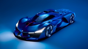 Concept cars, 2024, Blue aesthetic, Hydrogen powered, 4K wallpaper
