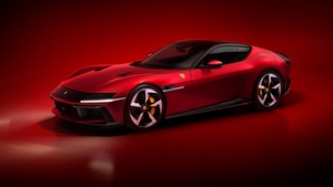 Ferrari 12Cilindri, Red aesthetic, 2024, Sports car, Red cars, Dark red, 4K wallpaper