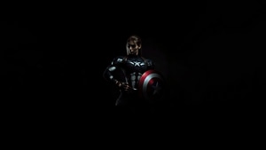 Captain America, Superheroes, Artwork, Digital Art, Ai, Dark, , 4K wallpaper