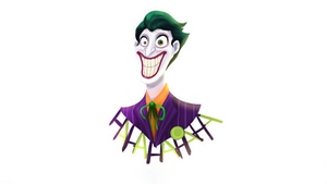 Joker, Superheroes, Artwork, Art, Minimalism, Artist, White, Artstation, 4K wallpaper