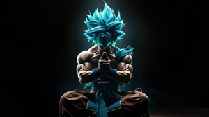 Goku, Anime, Dragon Ball Z, Ai, Artwork, Digital Art, Dark, Artist, 4K wallpaper