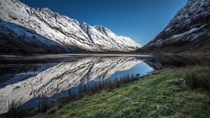 Scotland, Reflections, Mountains, Nature, 4K wallpaper