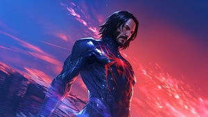 Spiderman, Spiderman 2099, Superheroes, Artwork, Artist, Digital Art, Keanu Reeves, Ai, 4K wallpaper
