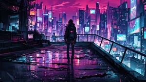 Cyberpunk, Scifi, Artist, Artwork, Digital Art, Pixiv, 4K wallpaper
