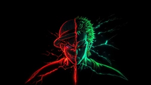 Monkey D Luffy, One Piece, Anime, Ai, Artwork, Digital Art, Roronoa Zoro, Artist, 4K wallpaper