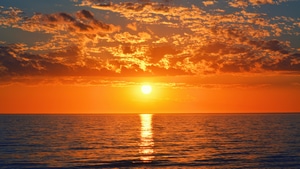 Sunset, Clouds, Nature, 4K wallpaper