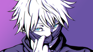 Satoru Gojo, Purple aesthetic, Jujutsu Kaisen, 4K wallpaper