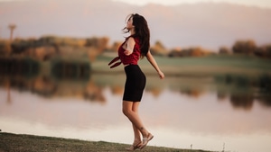Girls, Dancing, Model, 4K wallpaper