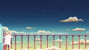 Cat, Train, Minimalism, Minimalist, Artist, Artwork, Digital Art, 4K wallpaper