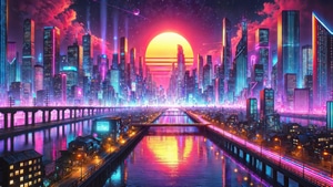 Scifi, Synthwave, Vaporwave, Artist, Artwork, Digital Art, Deviantart, 4K wallpaper
