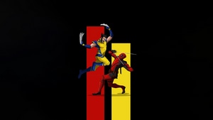 Deadpool And Wolverine, Deadpool 3, Wolverine, Deadpool, Dark, Superheroes, Artwork, Digital Art, Minimalism, , 4K wallpaper