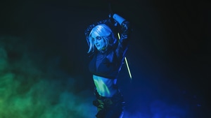 Ciri, Cyberpunk, Games, Sophie Katssby, Video Games, Cosplay, 4K wallpaper