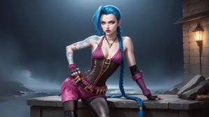 Jinx League Of Legends, League Of Legends, Games, Artist, Artwork, Digital Art, Ai, Video Games, Deviantart, 4K wallpaper