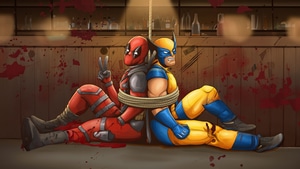 Deadpool And Wolverine, Deadpool 3, Wolverine, Deadpool, Superheroes, Artwork, Digital Art, 4K wallpaper