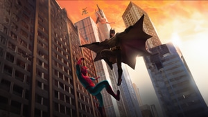 Batman, Spiderman, Superheroes, Artwork, Art, Digital Art, 4K wallpaper