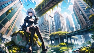 Nier Automata, Games, Artwork, Digital Art, Deviantart, Ai, Video Games, Pixiv, 4K wallpaper