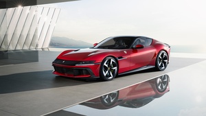 Ferrari 12Cilindri, 2024, Sports car, Red cars, 4K wallpaper