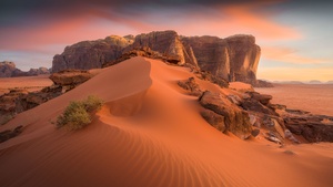 Wadi Rum, Valley of the Moon, Desert, Jordan, UNESCO World Heritage Site, Arabian desert, 4K wallpaper