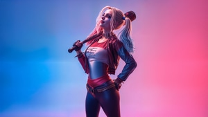 Harley Quinn, Supervillain, Superheroes, Artwork, Digital Art, Ai, Deviantart, Two Toned Hair, 4K wallpaper