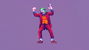 Joker, Supervillain, Superheroes, Artwork, Digital Art, 8 Bit, 4K wallpaper