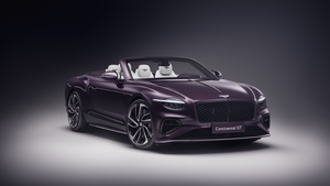 Bentley Continental GT Mulliner Convertible, 2025, Purple aesthetic, 4K wallpaper