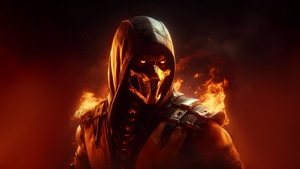 Scorpion, Mortal Kombat, Games, Ai, Artwork, Artist, Digital Art, Video Games, 4K wallpaper