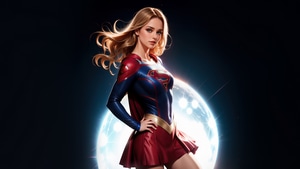 Supergirl, Ai, Superheroes, Artwork, Digital Art, Artstation, 4K wallpaper