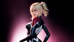 Gwen Stacy, Ai, Superheroes, Artwork, Digital Art, Artstation, 4K wallpaper