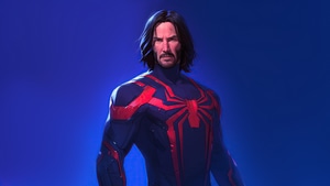 Spiderman, Spiderman 2099, Superheroes, Artwork, Artist, Digital Art, Keanu Reeves, Ai, 4K wallpaper