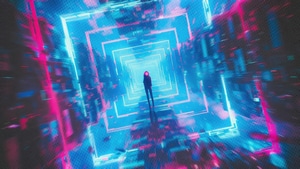 Artist, Artwork, Digital Art, Neon, 4K wallpaper