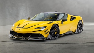 Ferrari SF90, Mansory, Yellow cars, 4K wallpaper